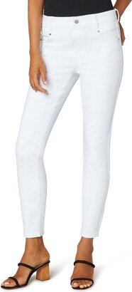 Petite Gia Glider Pull-On Ankle Skinny in Bright White Bright White 8P 26