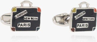 Logo-engraved Cufflinks-AL