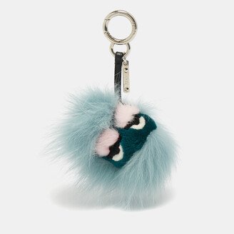 Multicolor Fox Fur Lagoon Bug Bag Charm-AA