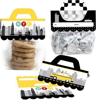 Big Dot Of Happiness Nyc Cityscape Diy New York City Party Favors Candy Bags with Toppers 24 Ct