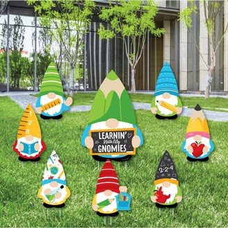 Big Dot Of Happiness School Gnomes - Outdoor Lawn Decor - Teacher & Classroom Yard Signs - Set of 8