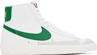 White & Green Blazer Mid '77 Vintage Sneakers