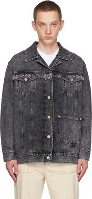 Gray Faded Denim Jacket