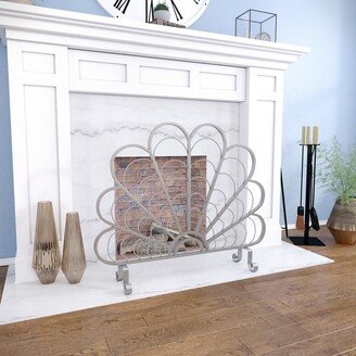 SEI Furniture Venango Transitional Silver Metal Fireplace Screen