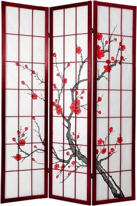 Handmade 6' Cherry Blossom Shoji Screen