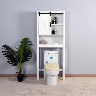 unbrand Over-the-Toilet Storage Cabinet with Adjustable Shelves