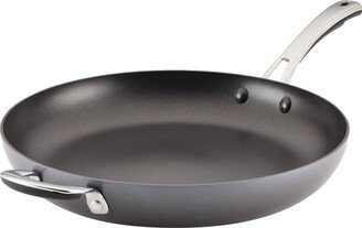 Cook + Create Hard Anodized Nonstick Frying Pan with Helper Handle, 14