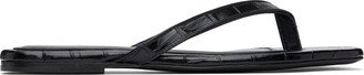 Black 'The Flip-Flop' Flat Sandals