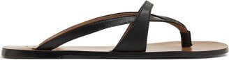 Padula leather flip-flops