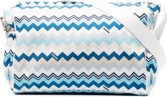 Zigzag-Print Changing Bag