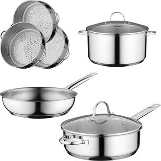 Essentials 18/10 Stainless Steel 8 Piece Cookware Comfort Set