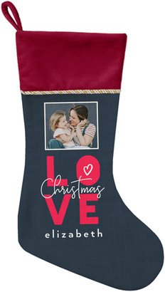 Christmas Stockings: Christmas In Love Christmas Stocking, Red, Red