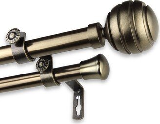 InStyleDesign Piper Adjustable Double Curtain Rod