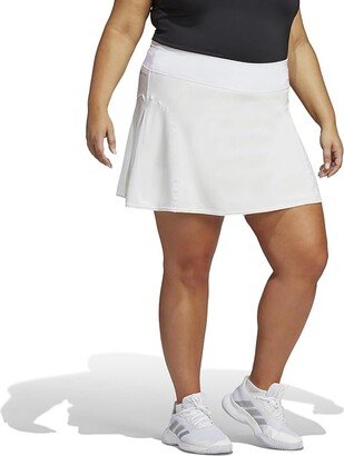 Plus Size Tennis Match Skirt (White) Women's Skirt