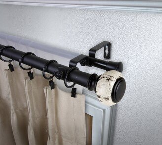 InStyleDesign Brooklyn 1 inch Diameter Adjustable Double Curtain Rod