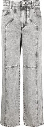 Marant Étoile Light Grey Cotton Denim Jeans