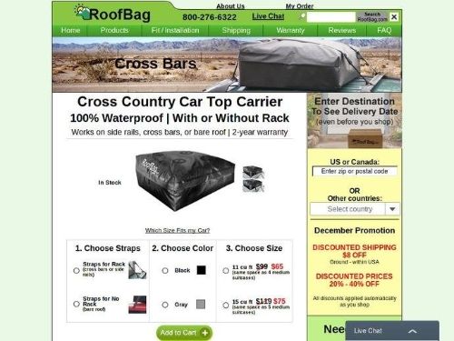 Roofbag.com Promo Codes & Coupons