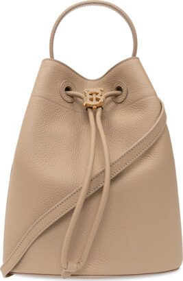 ‘Drawstring Small’ Bucket Bag - Beige