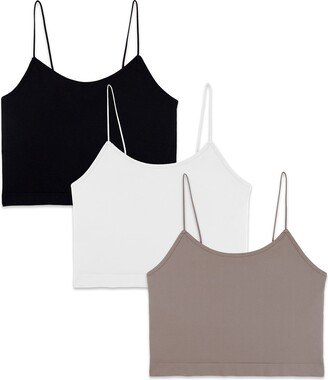 Women's 3-Pack Seamless Shelf Bra Camisoles