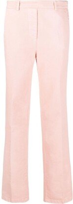 Ribbon-Detail Straight Leg Trousers