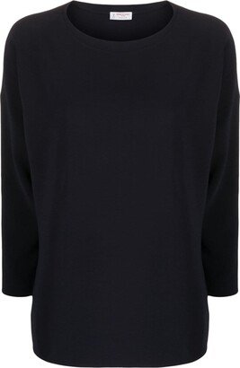 Crew-Neck Long-Sleeve Sweatshirt