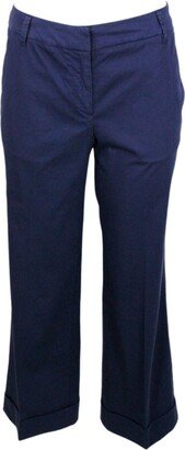 High-Waist Wide-Leg Cropped Trousers