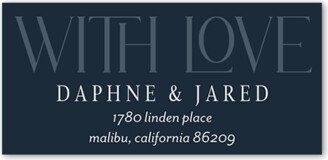 Address Labels: One Love Address Label, Blue, Address Label, Matte