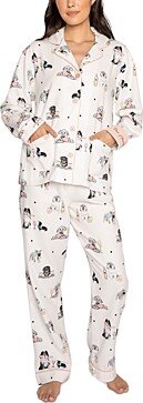 Printed Flannel Pajama Set