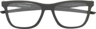 Matte-Finish Square-Frame Glasses