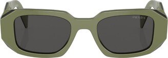 Prada Eyewear Rectangle-Frame Sunglasses-AF