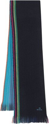 Sports Stripe wool scarf