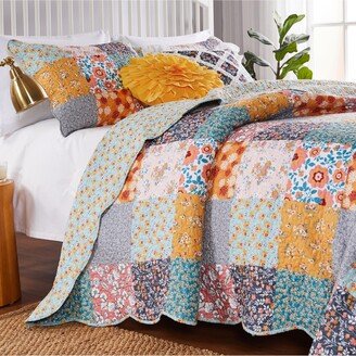 Carlie Calico 3-Pc. Quilt Set, Full/Queen