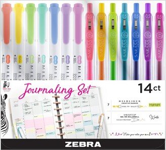 Zebra 14ct Highlighters Journaling Set