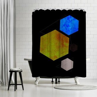 71 x 74 Shower Curtain, Geometric Art 35 by Pop Monica