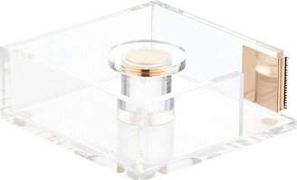 russell+hazel Acrylic Square Tape Dispenser Clear & Gold