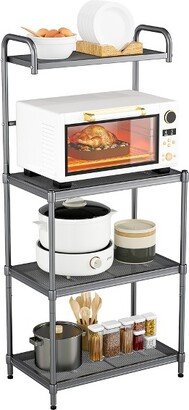 4-Tier Baker's Rack Microwave Oven Stand Shelves Kitchen Storage Rack Organizer