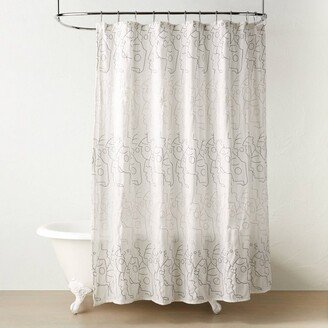 Opalhouse designed with Jungalow In This Together Shower Curtain White - Opalhouse™ designed with Jungalow™