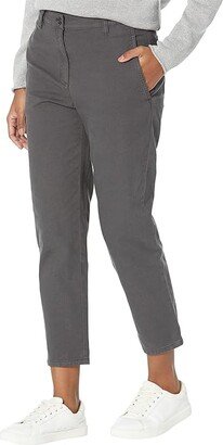 Petite High-Waisted Tapered Ankle Pants (Graphite) Women's Clothing