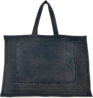 Logo Patch Maxi Wire Tote Bag