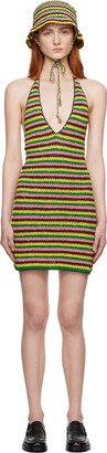 Multicolor Striped Minidress