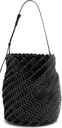 Rabanne Disc Leather Bucket bag