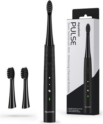 AQUASONIC Pulse Ultra Whitening Electric Toothbrush - Midnight Black