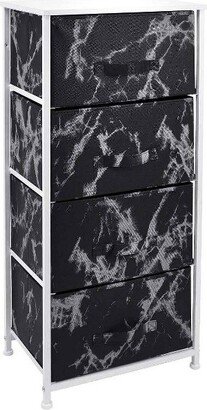 Drawer Fabric Dresser for Home Bedroom and More Black/White