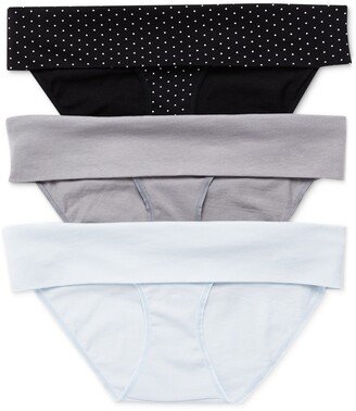 Plus Size Maternity Fold Over Panties (3 Pack)