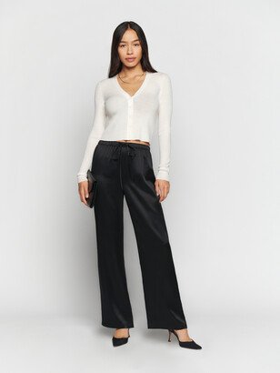 Petites Olina Silk Pant