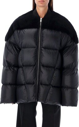 Quilted Padded Oversized Flight Jacket