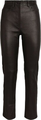 Teddy Leather Stretch Trousers