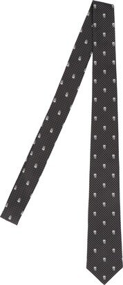 'the Skull Polka Dots' Tie