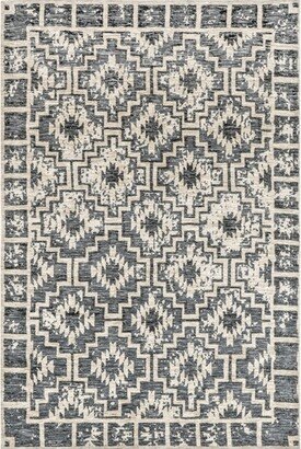 Trena Bohemian Geometric Area Rug - Dark Gray