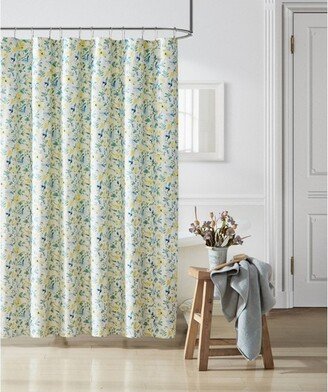 Nora Shower Curtain Bright Blue